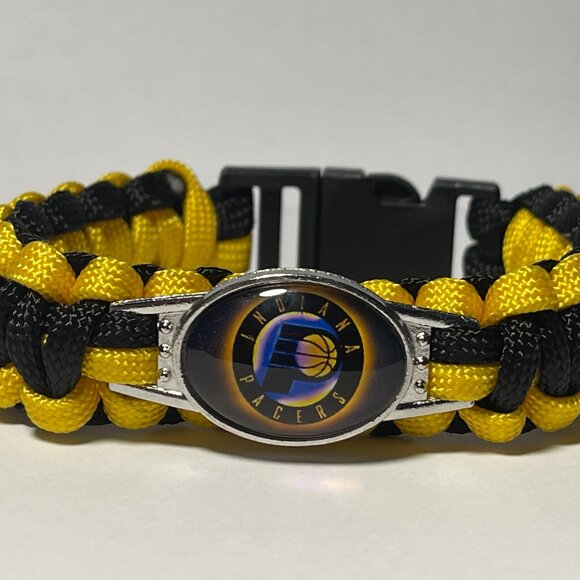 Indiana Pacers NBA Paracord Bracelet NEW - Picture 1 of 2